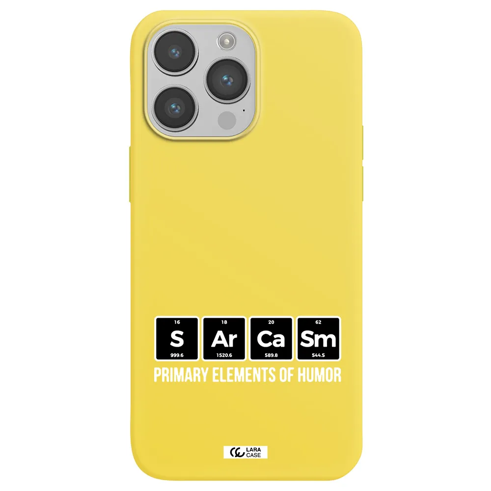a group of black square letters with white text Apple iPhone 14 pro Silicone canary yellow Case
