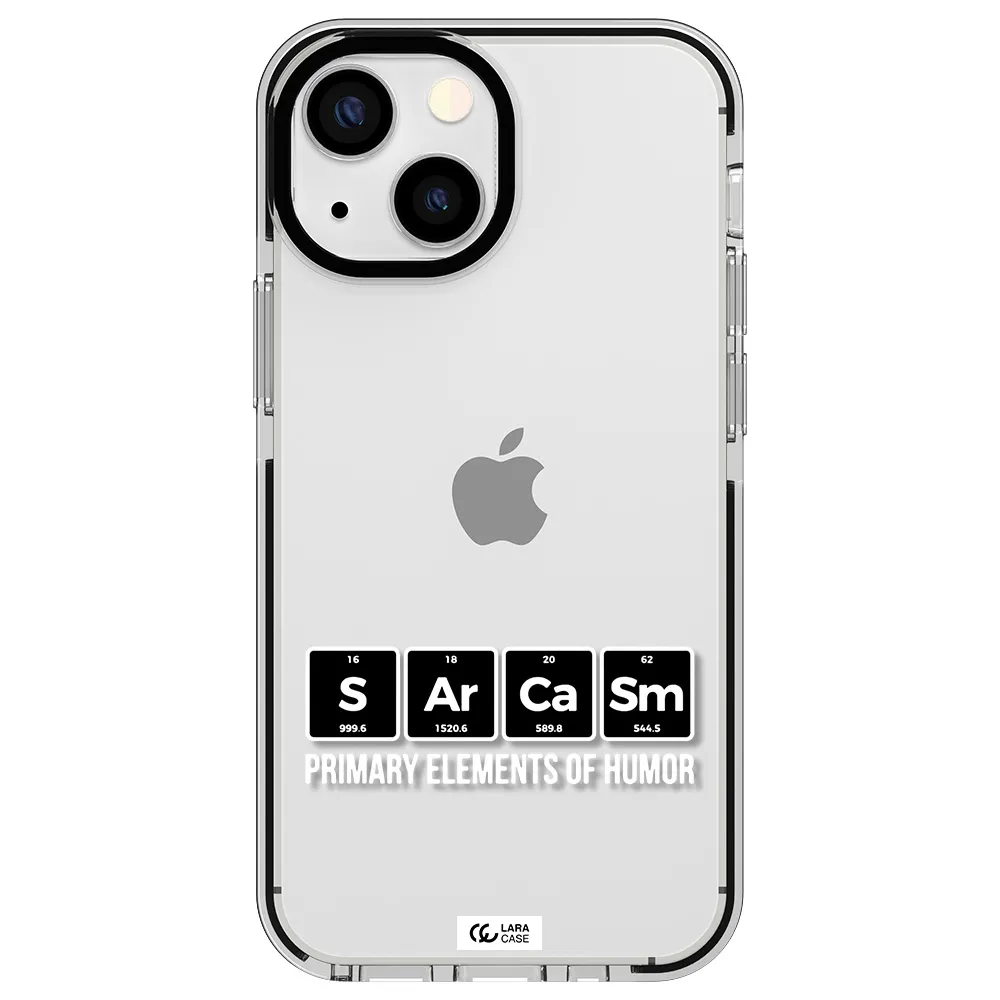 a group of black square letters with white text Apple iPhone 15 impact black border Case