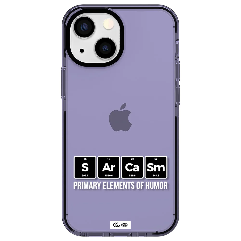 a group of black square letters with white text Apple iPhone 15 impact Lilac Case