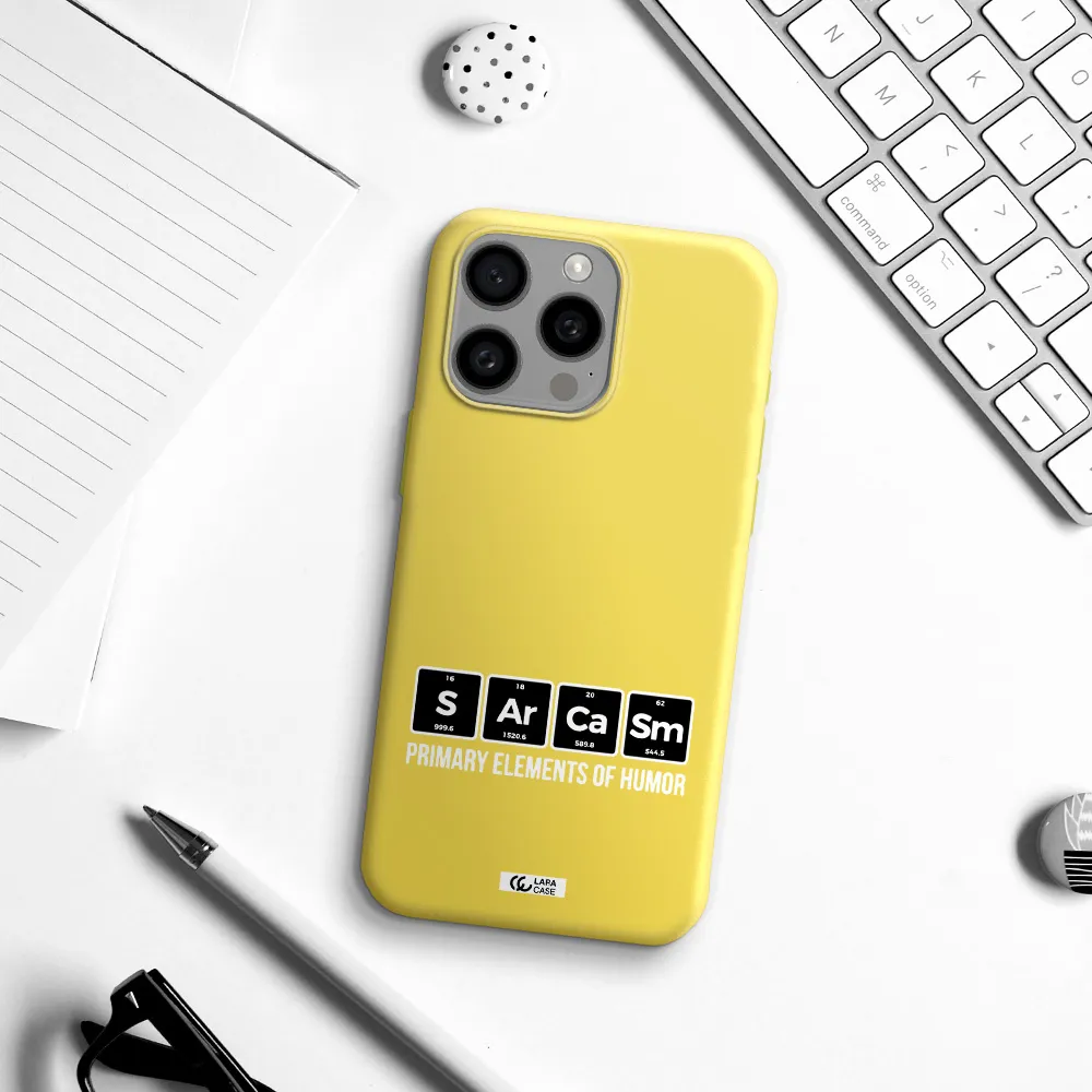 a group of black square letters with white text Apple Iphone 15 Pro max Silicone canary yellow Case