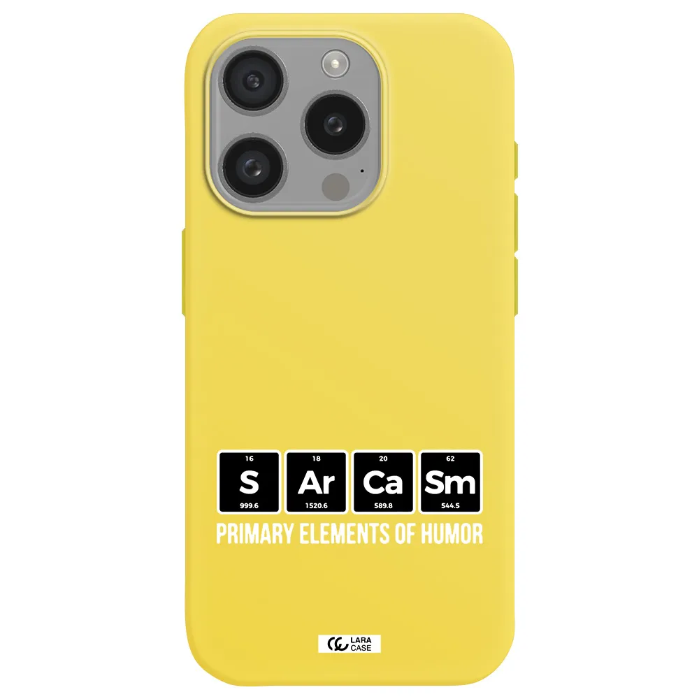 A Group Of Black Square Letters With White Text Apple Iphone 15 Pro Silicone Canary Yellow Case