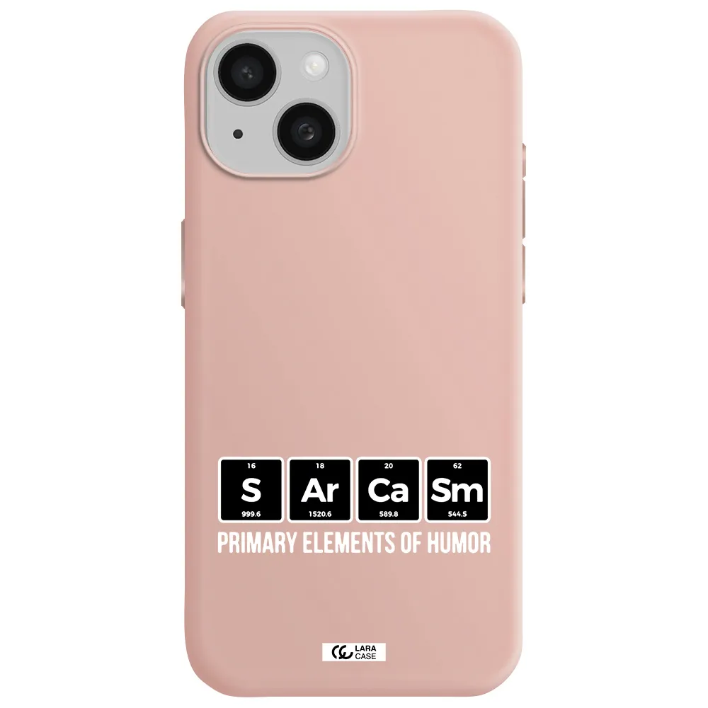 A Group Of Black Square Letters With White Text Apple Iphone 15 Silicone Pastel Pink Case