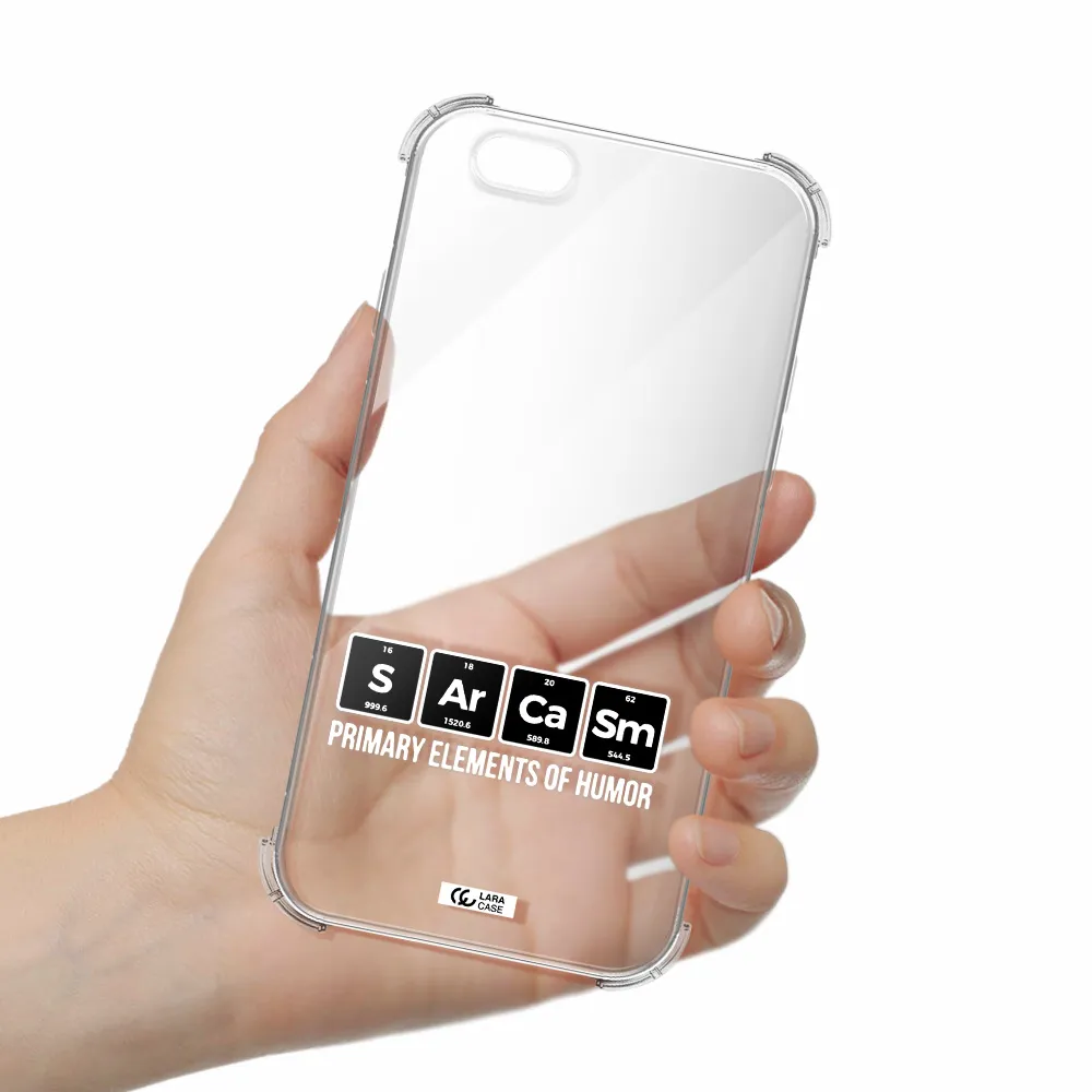 a group of black square letters with white text Apple iPhone 6 Clear PC Case