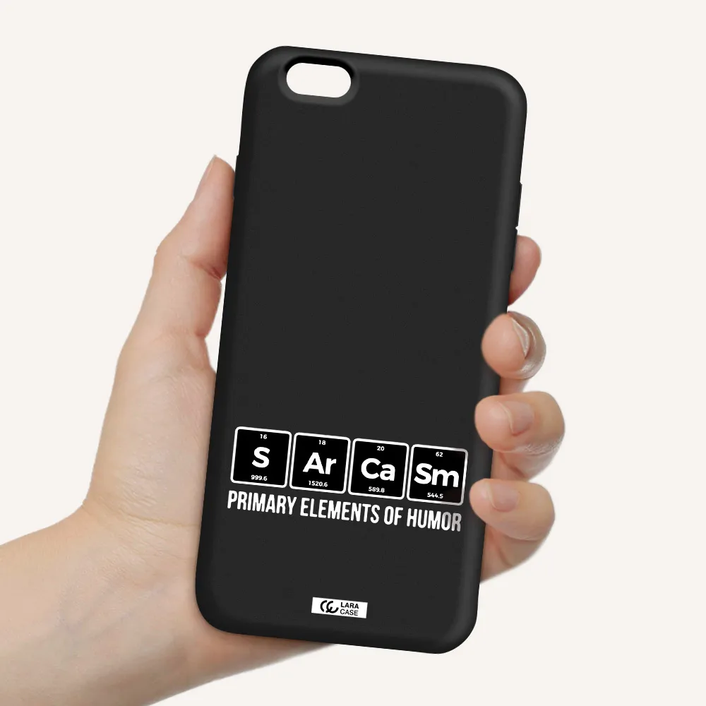 a group of black square letters with white text Apple iPhone 6 plus Silicone black Case