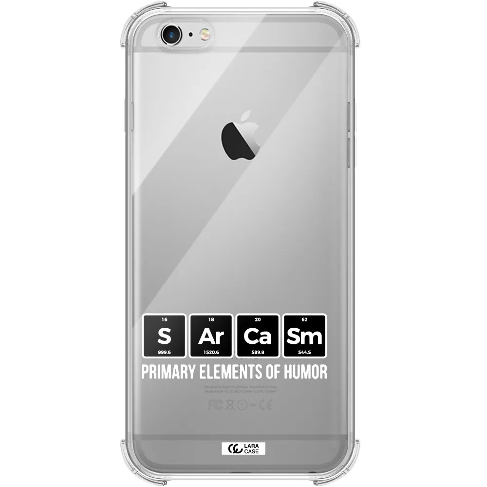 a group of black square letters with white text Apple iPhone 6 s plus Clear PC Case