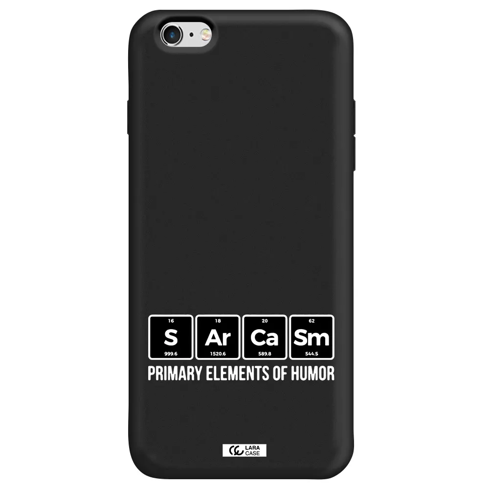 a group of black square letters with white text Apple iPhone 6 s plus Silicone black Case