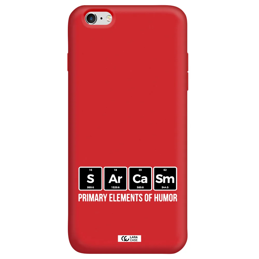 a group of black square letters with white text Apple iPhone 6 s plus Silicone Imperial Red Case