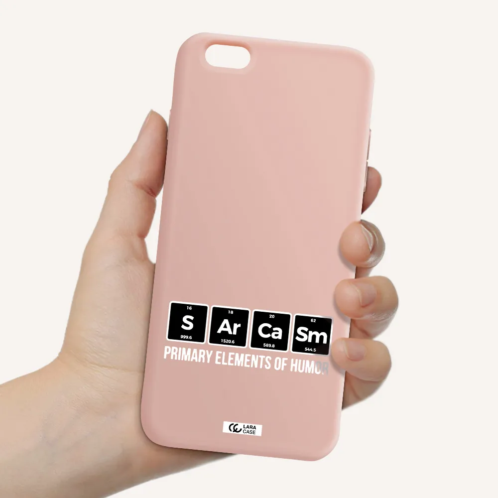 a group of black square letters with white text Apple iPhone 6 s plus Silicone pastel pink Case