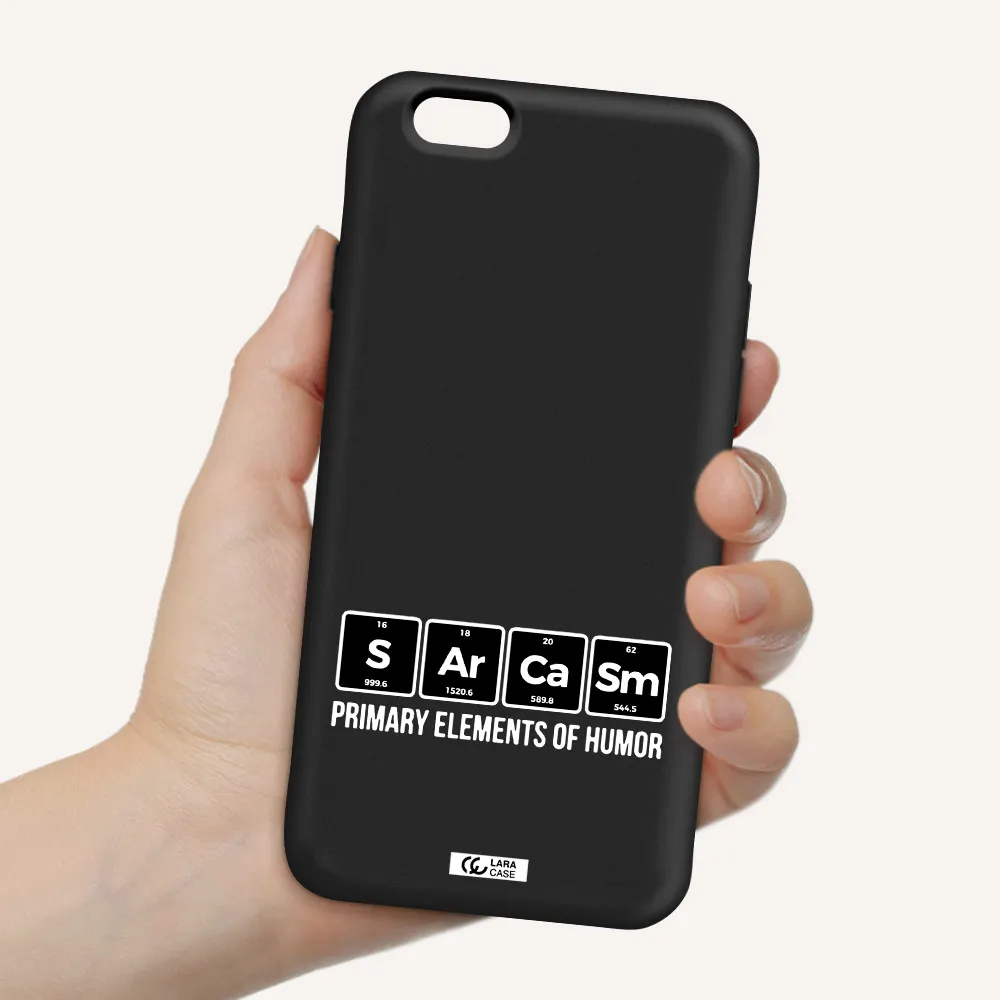 a group of black square letters with white text Apple iPhone 6 Silicone black Case