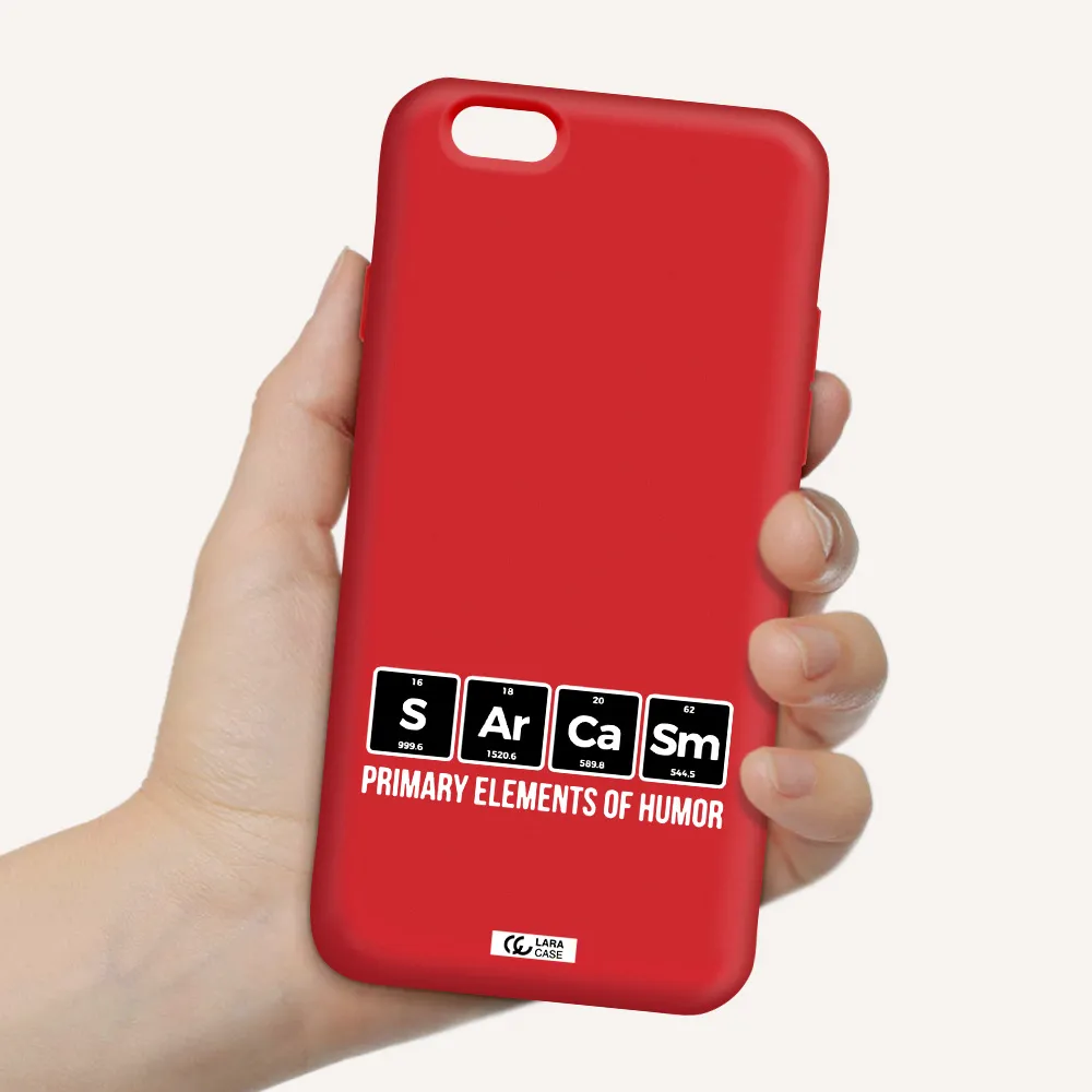 a group of black square letters with white text Apple iPhone 6 Silicone Imperial Red Case
