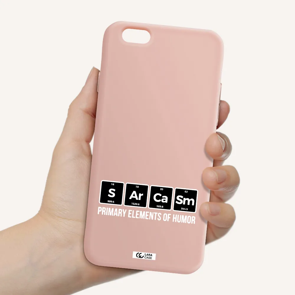 a group of black square letters with white text Apple iPhone 6 Silicone pastel pink Case