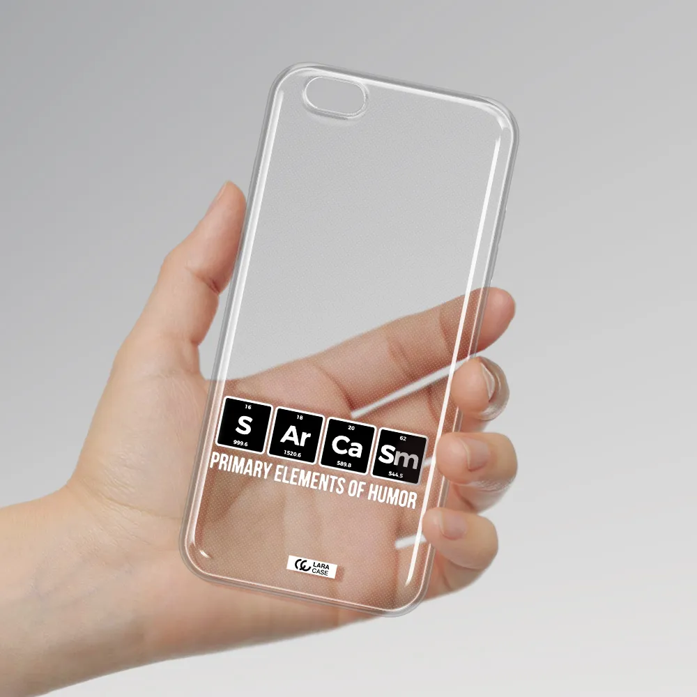 a group of black square letters with white text Apple iPhone 6S Clear TPU Case