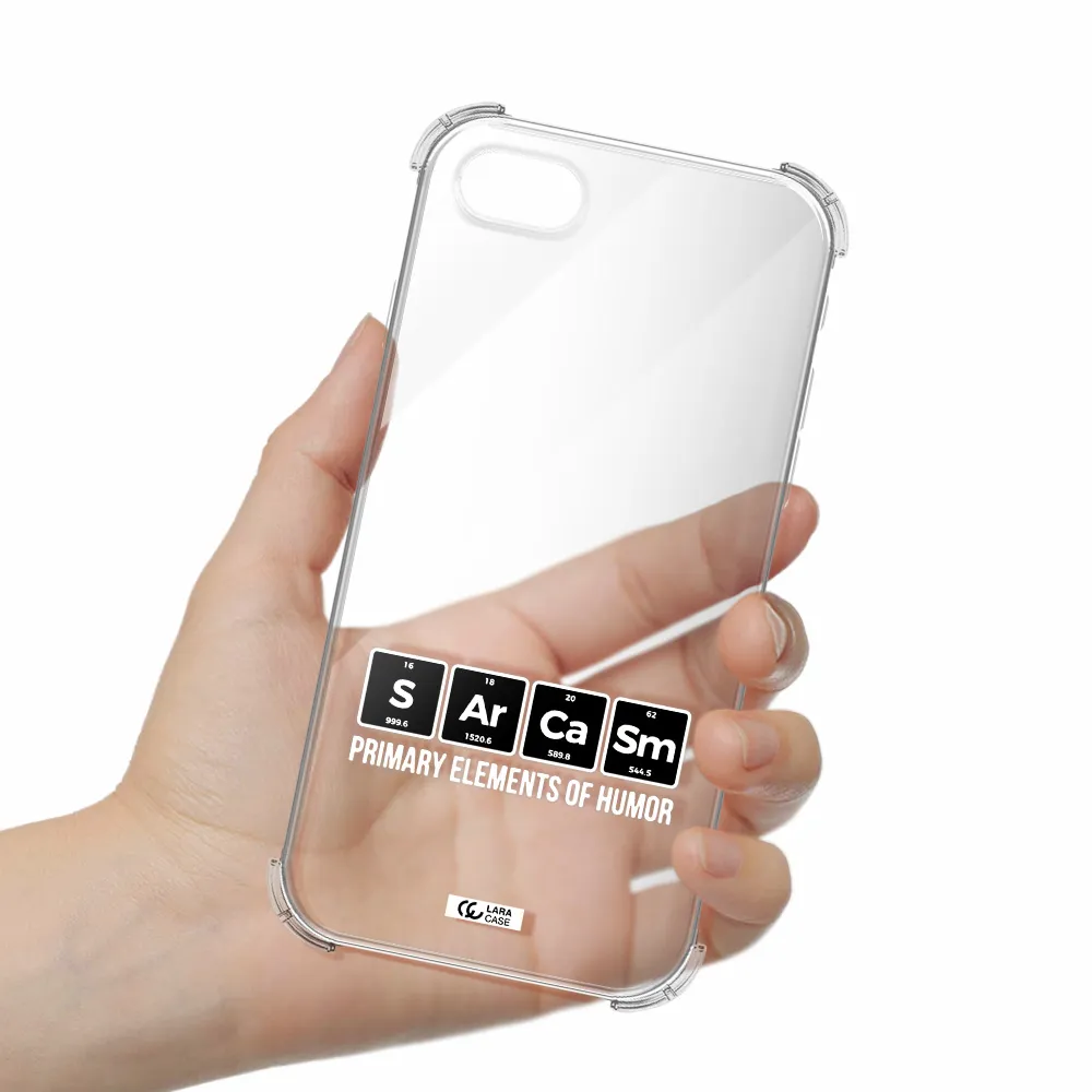 a group of black square letters with white text Apple iPhone se 2020 Clear PC Case