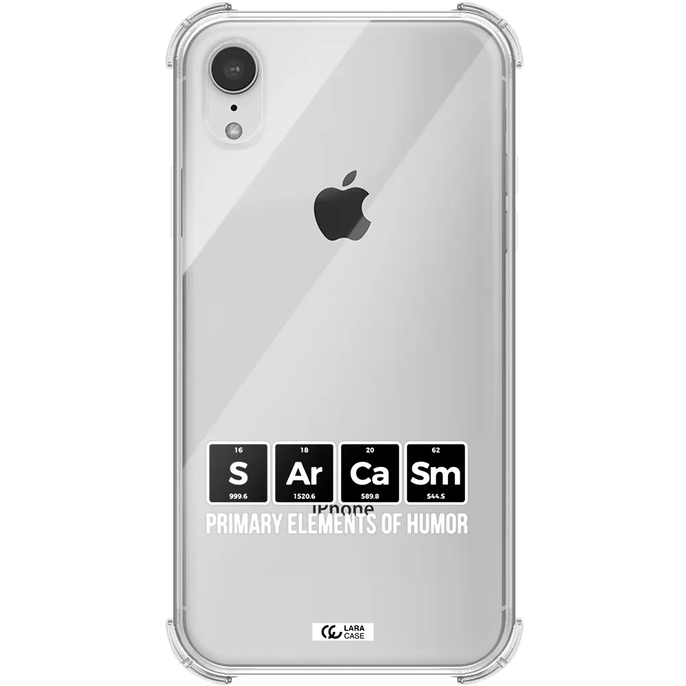a group of black square letters with white text Apple iPhone XR Clear PC Case
