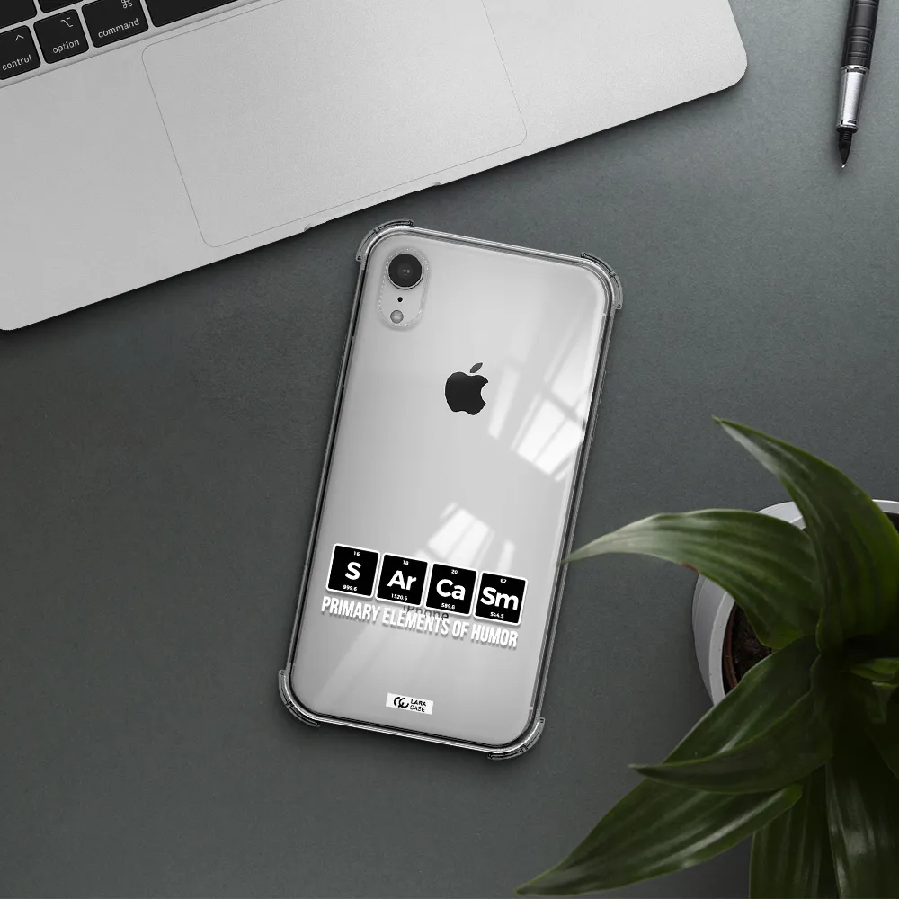 a group of black square letters with white text Apple iPhone XR Clear PC Case