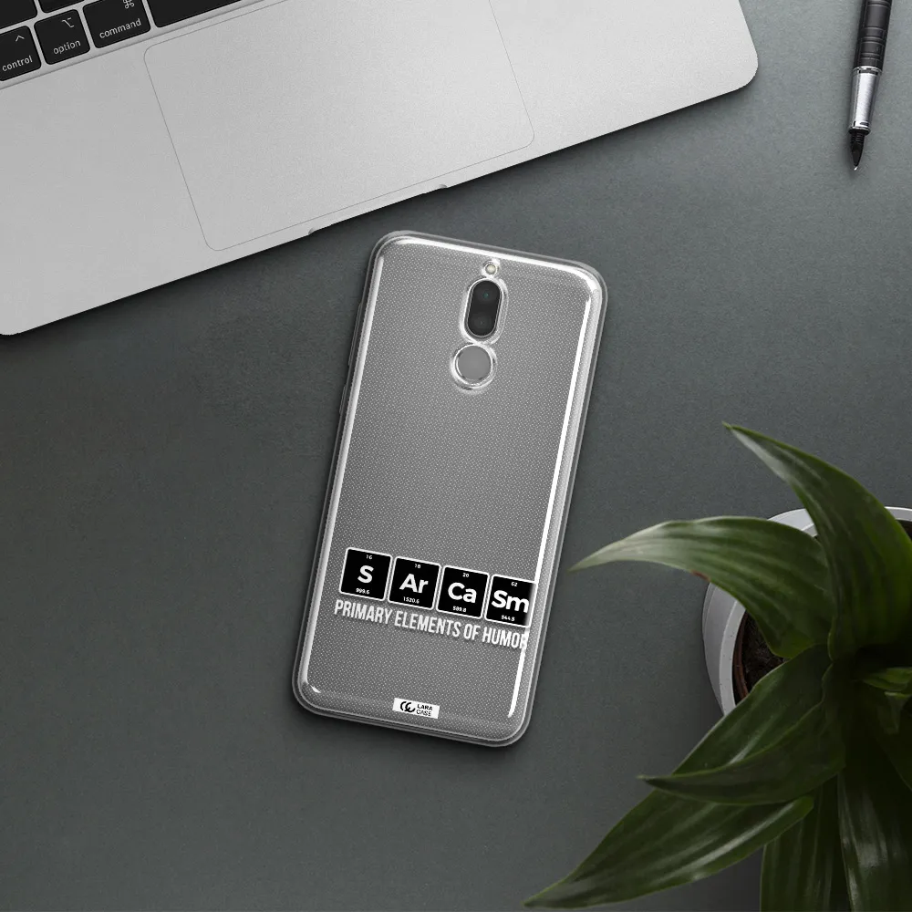 a group of black square letters with white text Huawei Mate 10 Lite Clear TPU Case