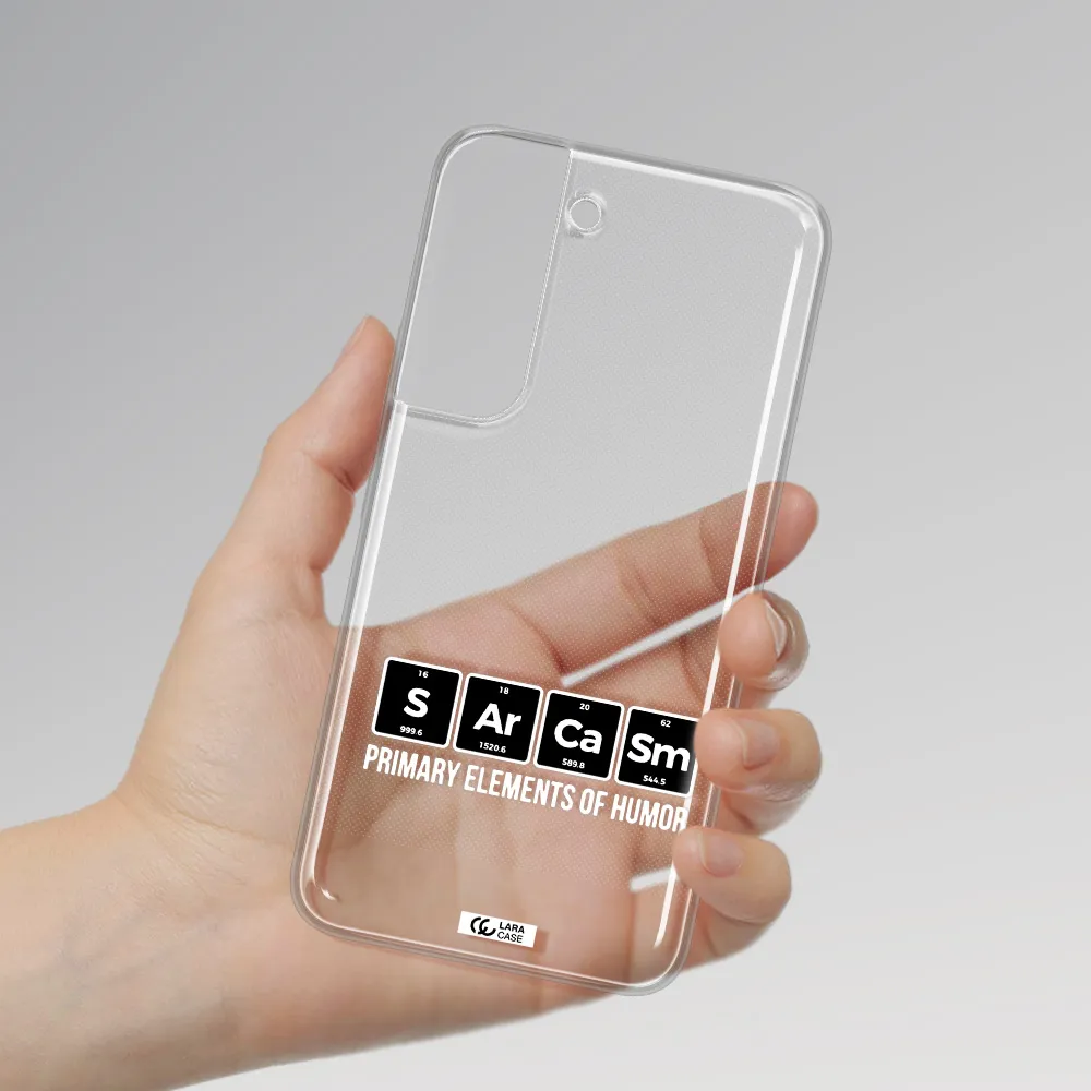 a group of black square letters with white text Samsung S 22 Clear TPU Case