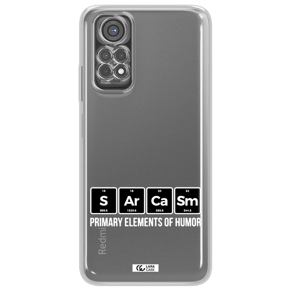 A Group Of Black Square Letters With White Text Xiaomi Redmi Note 11S Clear Tpu Case