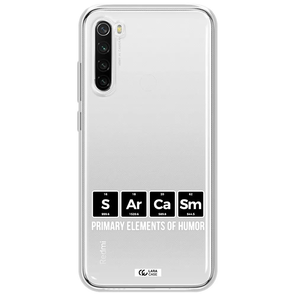 A Group Of Black Square Letters With White Text Xiaomi Redmi Note 8T Clear Tpu Case