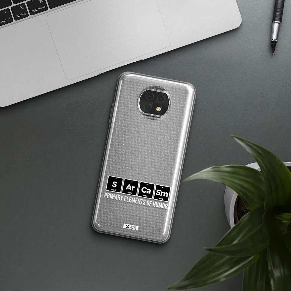 A Group Of Black Square Letters With White Text Xiaomi Redmi Note 9T Clear Tpu Case