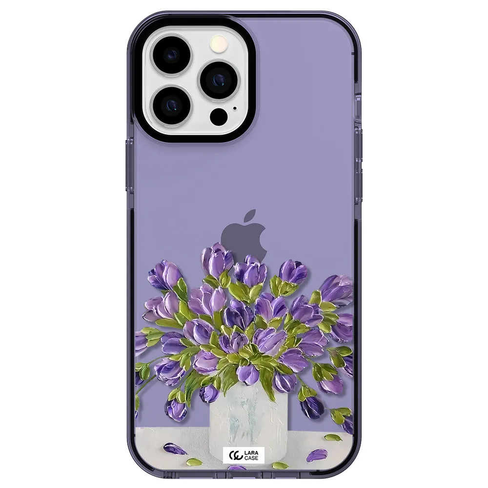 a bunch of purple flowers Apple iPhone 13 Pro Max impact Lilac Case
