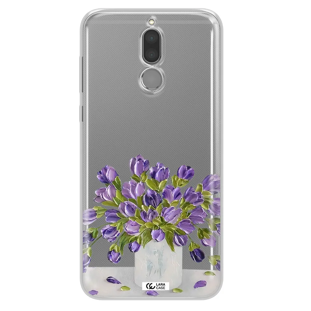a bunch of purple flowers Huawei Mate 10 Lite Clear TPU Case