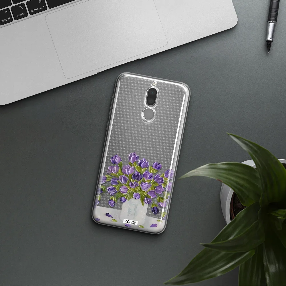 a bunch of purple flowers Huawei Mate 10 Lite Clear TPU Case