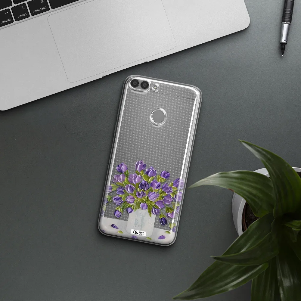 a bunch of purple flowers Huawei P Smart Clear TPU Case