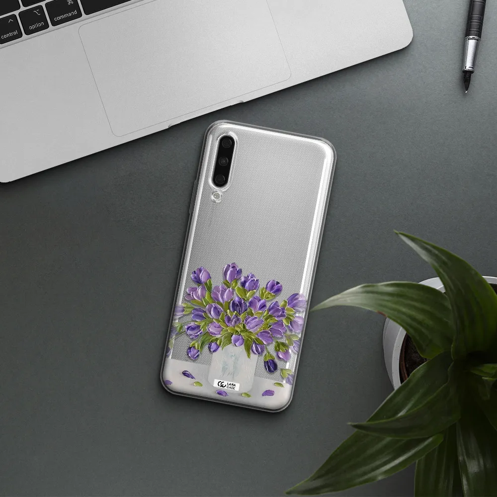 A Bunch Of Purple Flowers Huawei Y9S Clear Tpu Case