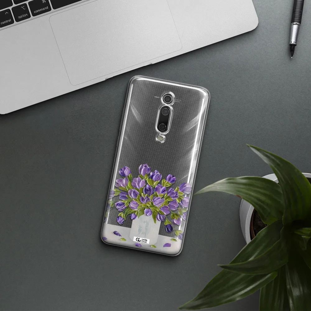 A Bunch Of Purple Flowers Xiaomi Redmi K20 Clear Tpu Case