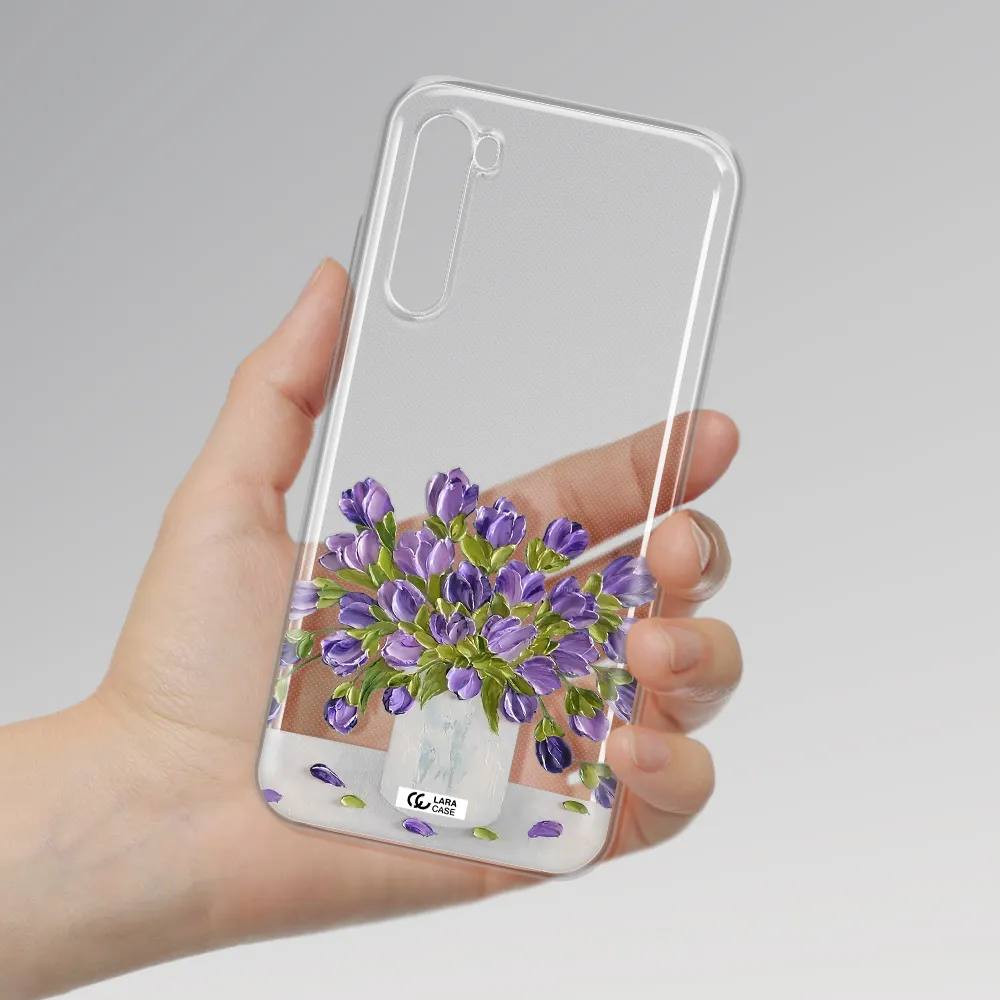 A Bunch Of Purple Flowers Xiaomi Redmi Note 8T Clear Tpu Case