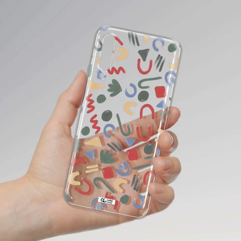 A Pattern Of Colorful Shapes Huawei Y9S Clear Tpu Case