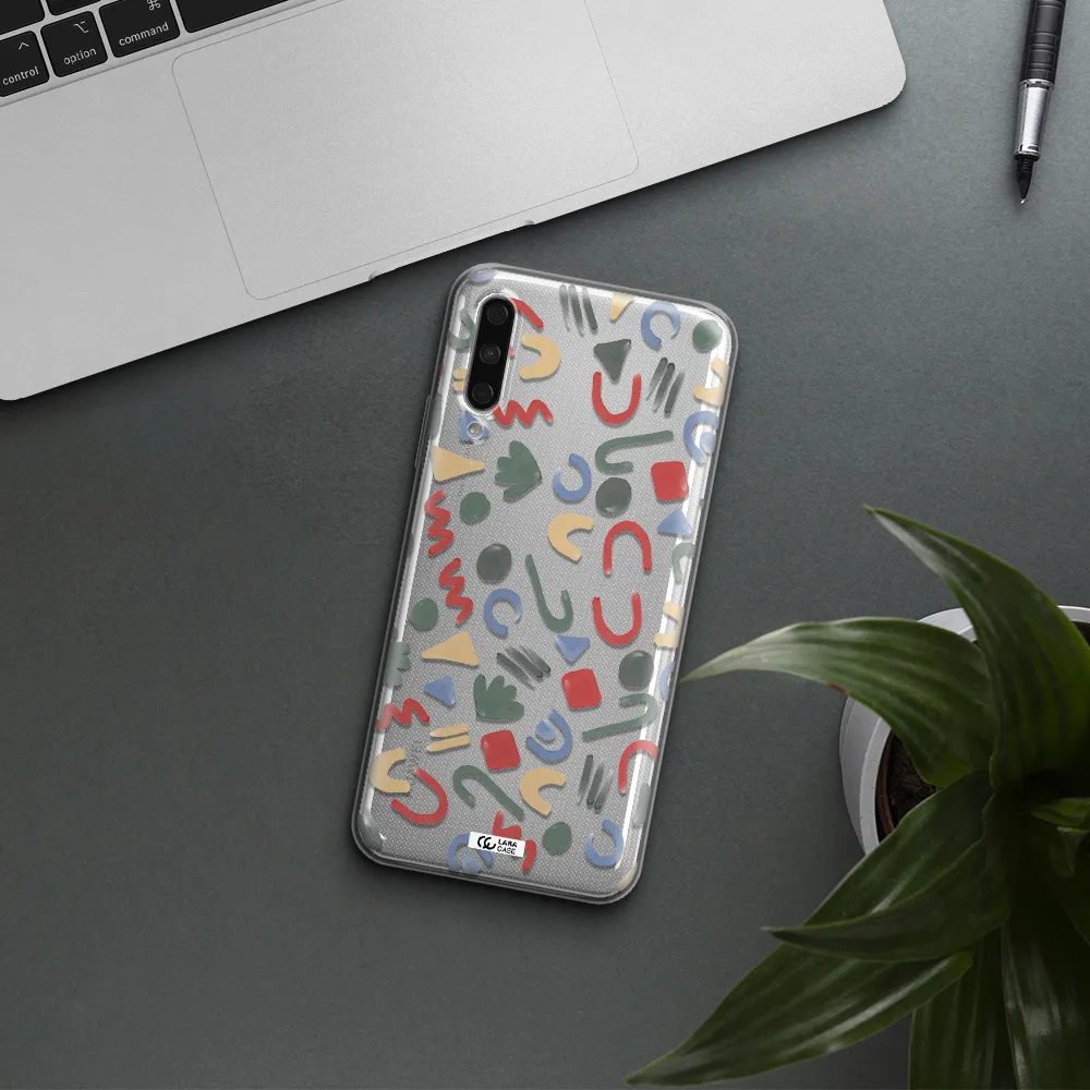 A Pattern Of Colorful Shapes Huawei Y9S Clear Tpu Case