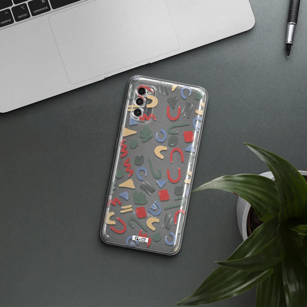 A Pattern Of Colorful Shapes Samsung A41 Clear Tpu Case