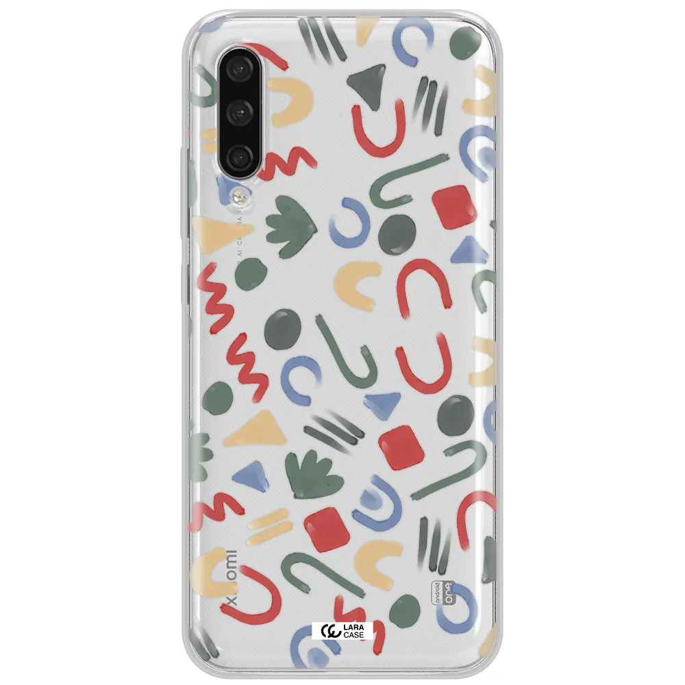 A Pattern Of Colorful Shapes Xiaomi Mi A3 Clear Tpu Case