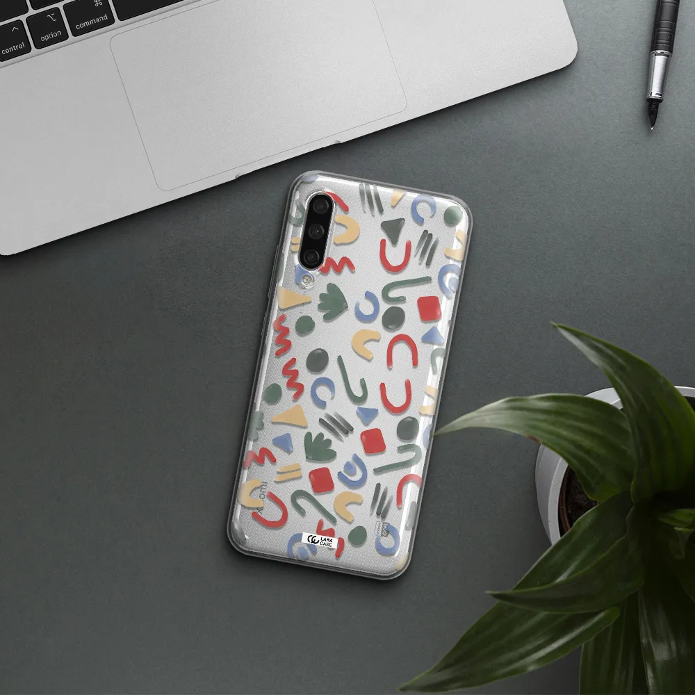 A Pattern Of Colorful Shapes Xiaomi Mi A3 Clear Tpu Case