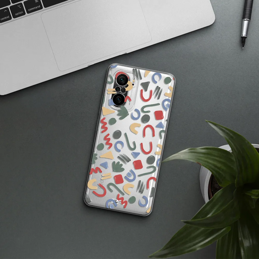A Pattern Of Colorful Shapes Xiaomi Poco F3 Clear Tpu Case