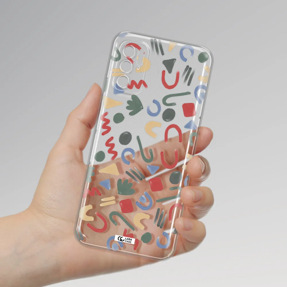 A Pattern Of Colorful Shapes Xiaomi Poco M3 Pro Clear Tpu Case