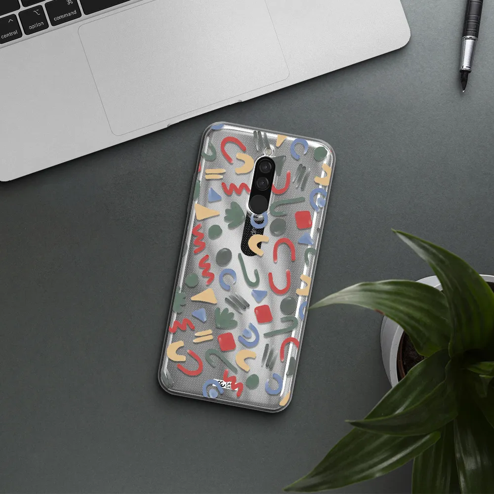 A Pattern Of Colorful Shapes Xiaomi Redmi 8 Clear Tpu Case