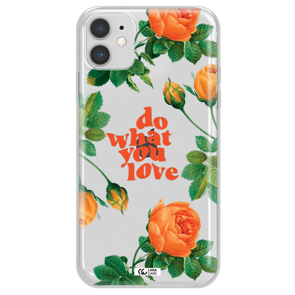 a close up of flowers Apple iPhone 11 Clear TPU Case