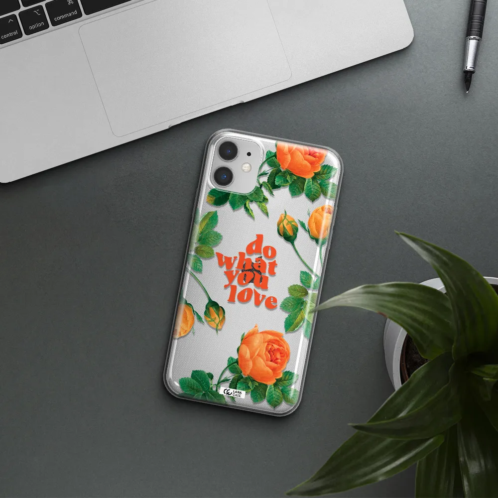 a close up of flowers Apple iPhone 11 Clear TPU Case