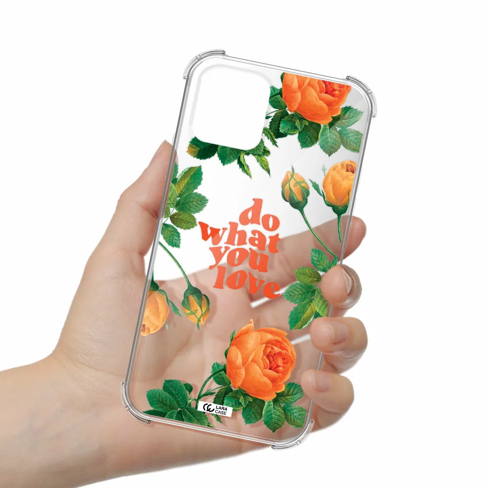 a close up of flowers Apple iPhone 11 pro Clear PC Case