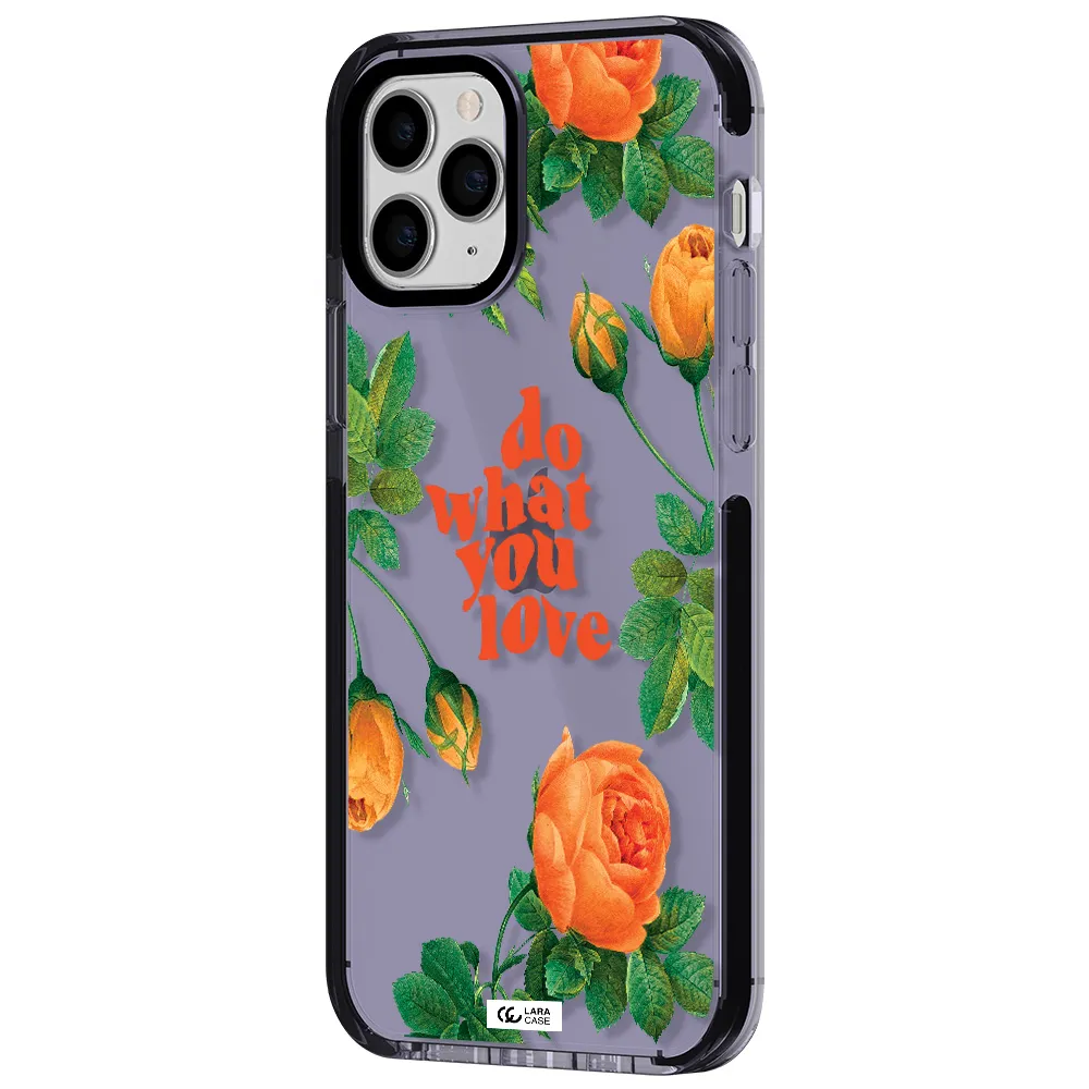a close up of flowers Apple iPhone 11 pro impact Lilac Case
