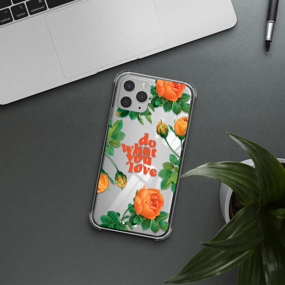 a close up of flowers Apple iPhone 11 pro max Clear PC Case