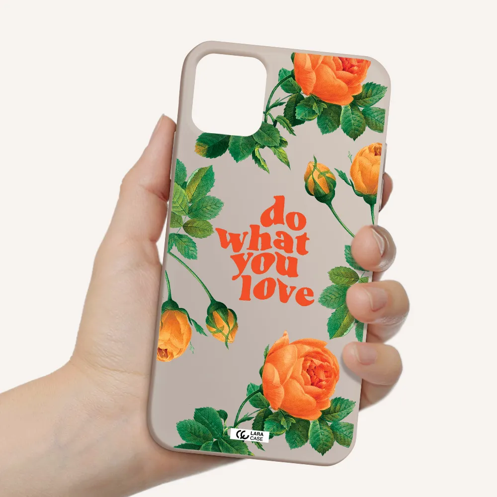 a close up of flowers Apple iPhone 11 Silicone Stone Case