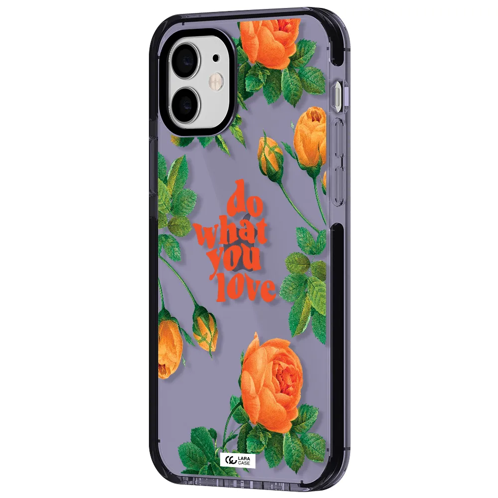 a close up of flowers Apple iPhone 12 impact Lilac Case