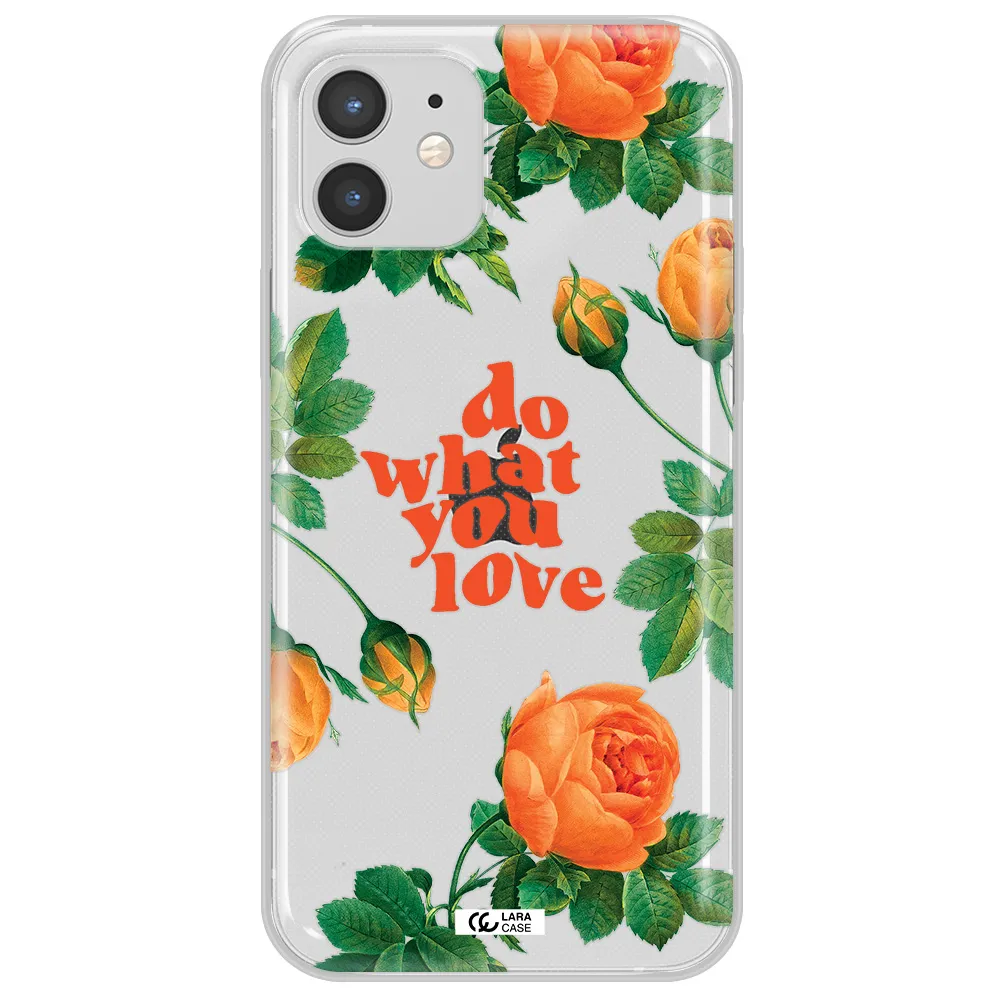 a close up of flowers Apple iPhone 12 mini Clear TPU Case