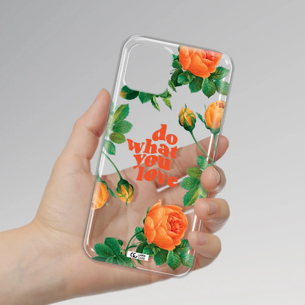 a close up of flowers Apple iPhone 12 mini Clear TPU Case