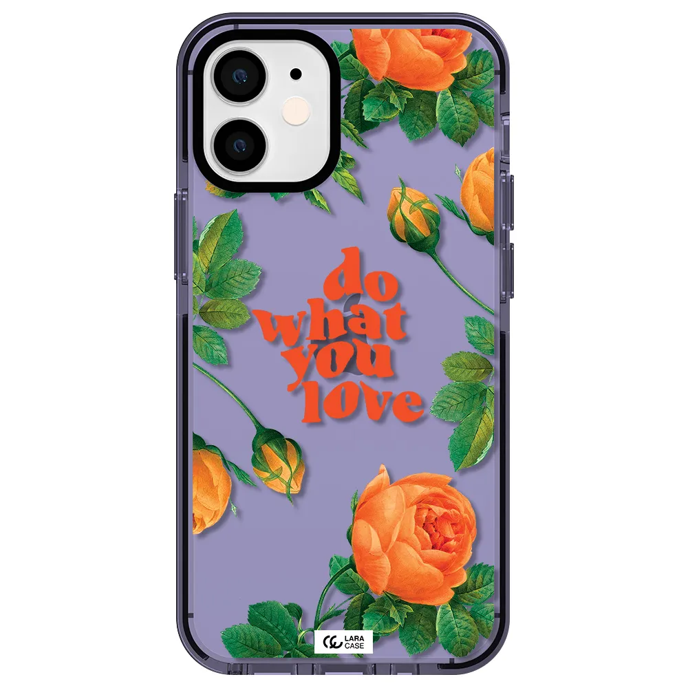 a close up of flowers Apple iPhone 12 mini impact Lilac Case