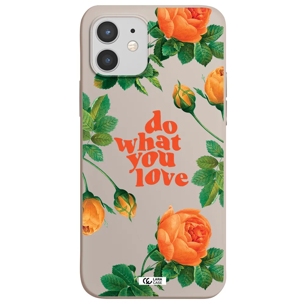 a close up of flowers Apple iPhone 12 mini Silicone Stone Case